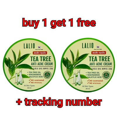 LALIO CREAM Tea Tree Anti Acne Niacinamide Aloe Vera Salicylic Oil