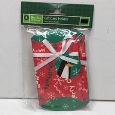 Holiday Time Gift Card Holder 6 Count Merry C...