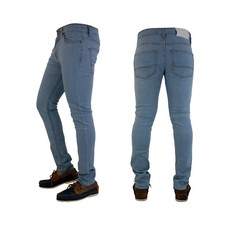 MENS SKINNY JEANS DENIM SUPER STRETCH CLASSIC LOOK PANTS ALL WAIST & LEG SIZE