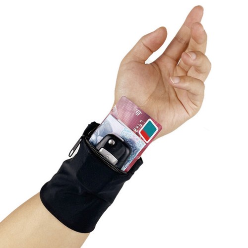2Pcs Sports Wrist Bag Ankle Wallet Pouch Running Telephone Holder Storage Bag - Picture 3 of 12