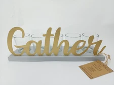 Home Essentials Gather 5-Cup Votive Holder with Wood Base