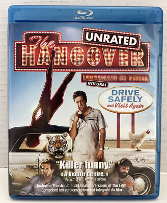 The Hangover 2-disc (Blu-ray Dvd 2009, Rated/Unrated) Combo Blu ray DVD