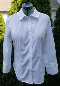 talbots white blouse