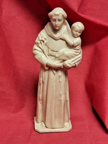 Saint Anthony statue 6" Space Age Plastics USA boxed