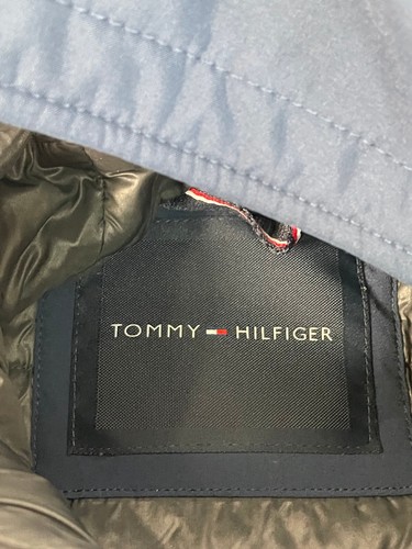 Tommy Hilfiger giacca uomo blu con cappuccio e zip intera taglia L - Foto 7 di 9