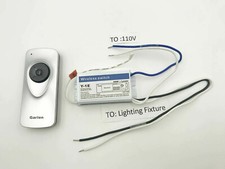 Wireless Remote Switch For AC 110V Relay RF Remote Control Lighting Fixtures