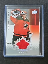 2021 Upper Deck Team Canada Juniors - Game Used Jersey Taylor Gauthier Rookie 