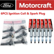 6 Sets GENUINE Motorcraft Ignition Coil & Spark Plug For Ford F150 3.5L New@
