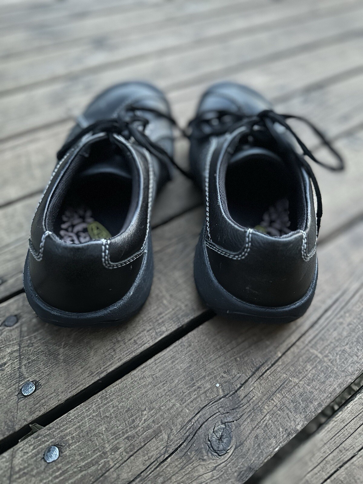 Scarpe sneakers Keen donna Presidio nere in pelle escursionismo passeggio misura 6 5