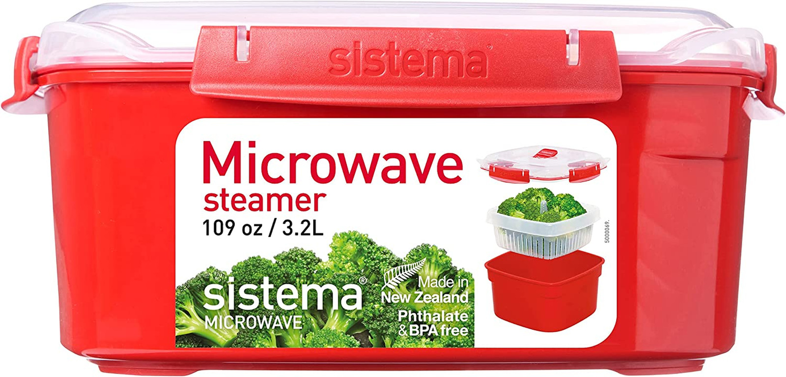Microwave Steamer for Cooking Food and Vegetables with Steam Release Vent