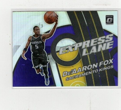 2021-22 De'Aaron Fox Optic Express Lane Silver Prizm #10 Free Shipping (F737)