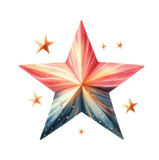 Playful Star Wall Decal Sticker 18X18cm Large