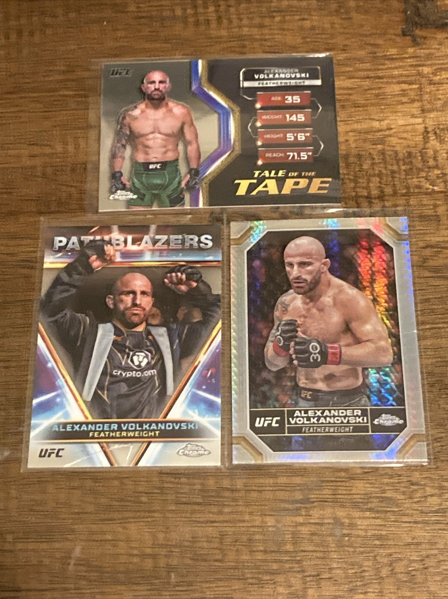 3) 2024 Topps Chrome UFC - Prism Refractor/ 2 Inserts Alexander Volkanovski  | eBay