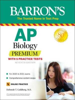 AP Biology with Online Tests (Barron's Test Prep) - Paperback - VERY GOOD