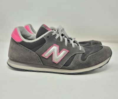 New Balance 373 Grey Suede Leather & Mesh Running Shoes Athletic Sneakers Sz 11