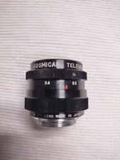Cosmicar Television Lens 25mm f1.8 C Mount Cine Lens