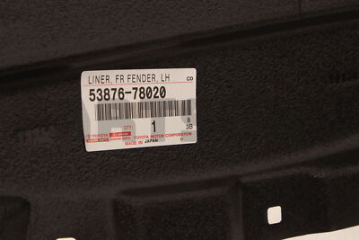 5387678020 Genuine Toyota LINER FR FENDER LH 53876-78020 | eBay