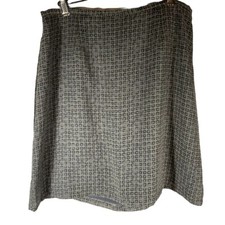 Old Navy Pull-On Midi A-Line Grey Dark And Light Spots Skirt Size 12