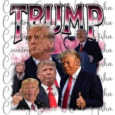 Sublimation Transfer Trump Ready To Press Heat Transfer