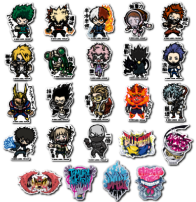 My Hero Academia 2nd Sticker All Might 24 Type Japan Limited NEW B