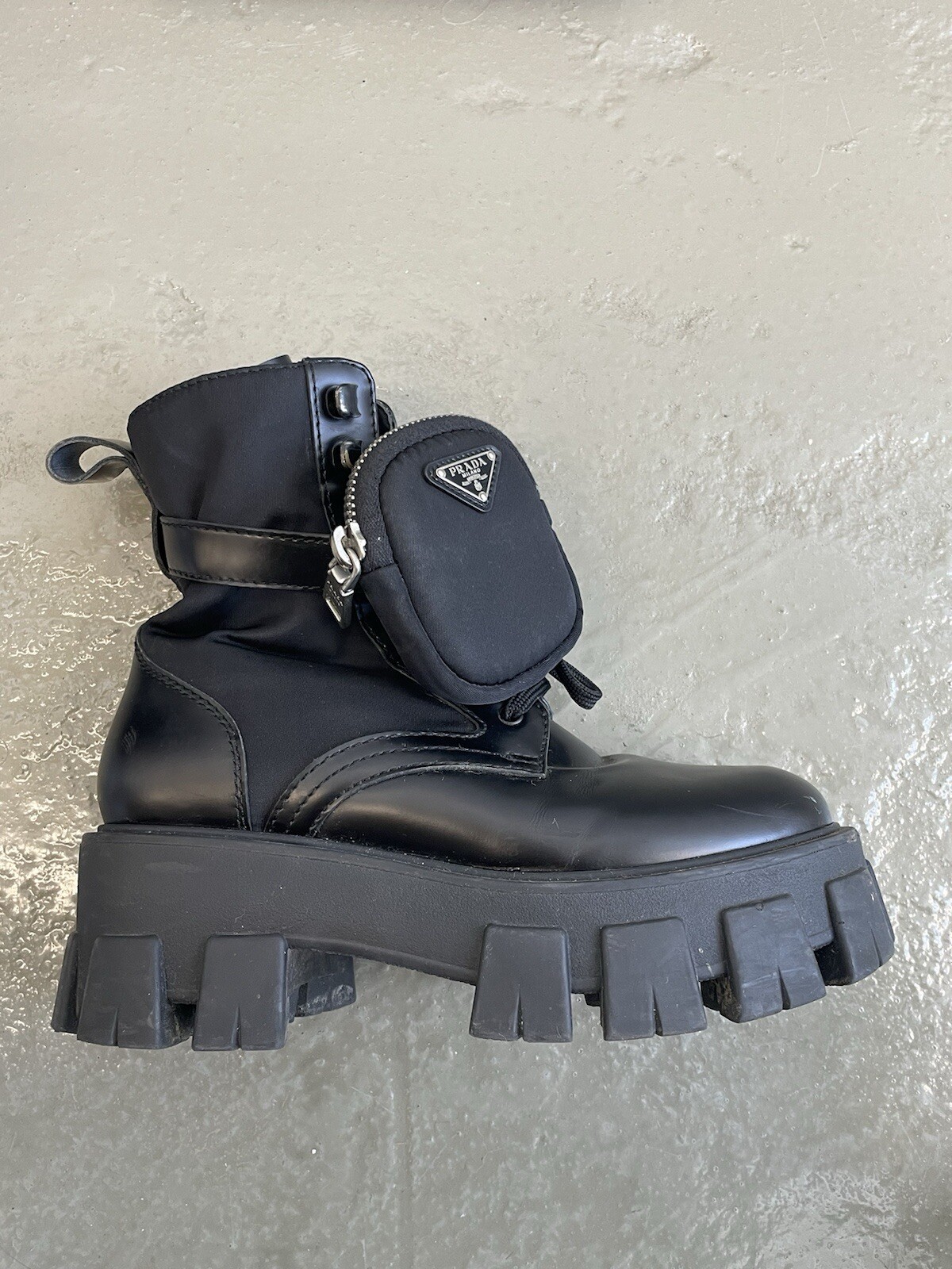 Authentic PRADA Monolith Chunky Combat Boots W/ M… - image 9
