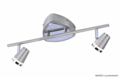 Paul Neuhaus Design Deckenleuchte Deckenlampe Strahler Spot 2x LED Nickel Chrom