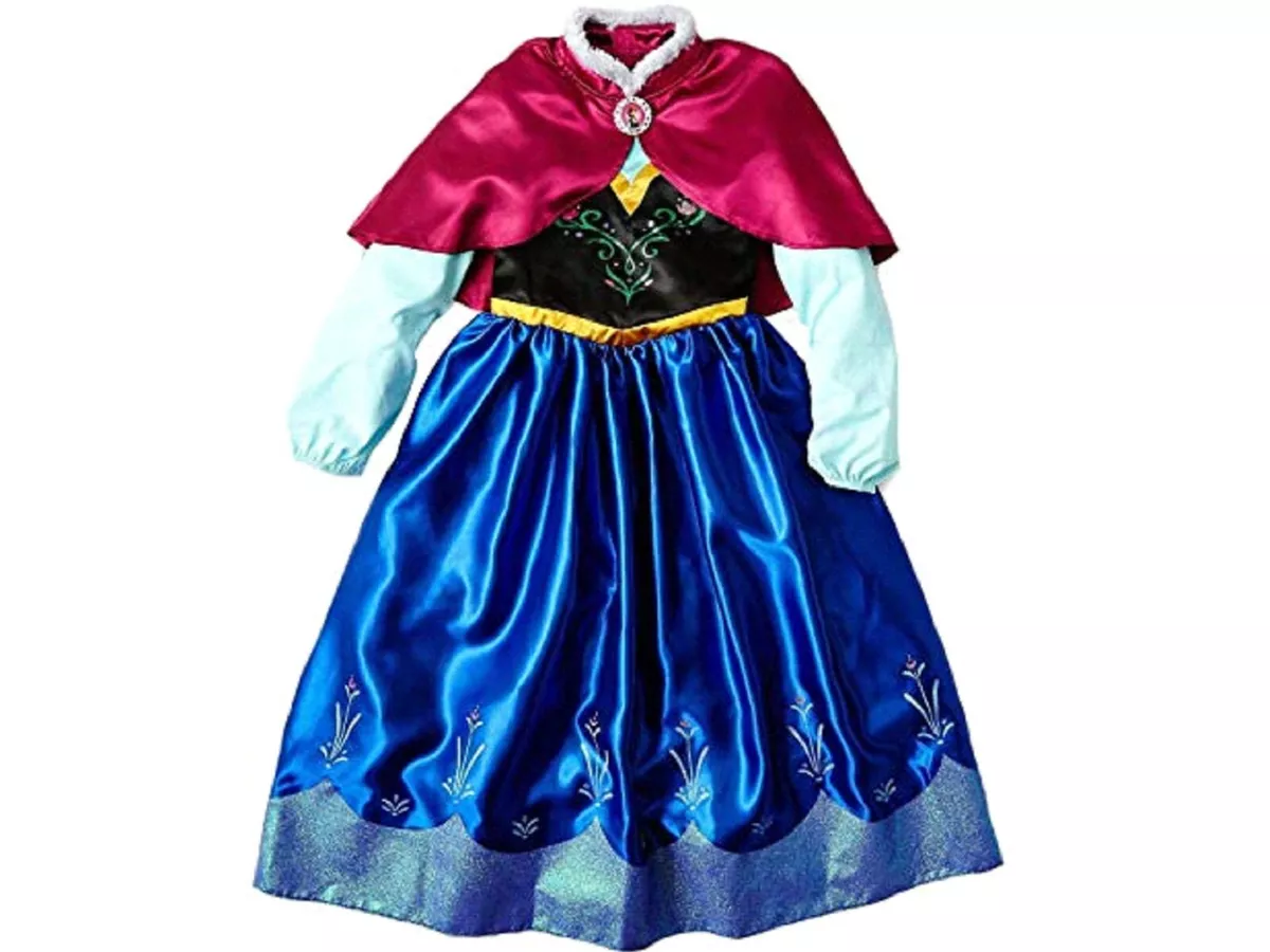 Disney Frozen Anna Big Girls Deluxe Costume NWT