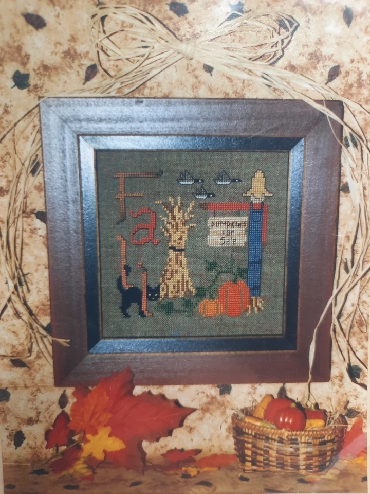 Waxing Moon Designs Counted Cross Stitch Pattern Pumpkins For Sale Autumn - Image 2 of 3