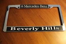Beverly Hills Mercedes Socal Dealership License Plate Frame only. Plastic. New.