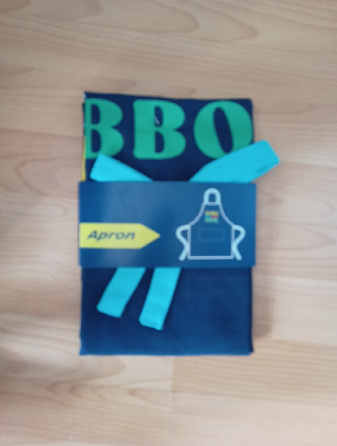 Tesco King Of The BBQ Apron BLUE 100% Cotton 70x80cm