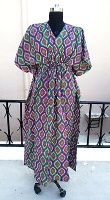 Indian Beach Party Dress, Plus Size Women's Clothing Dress Long