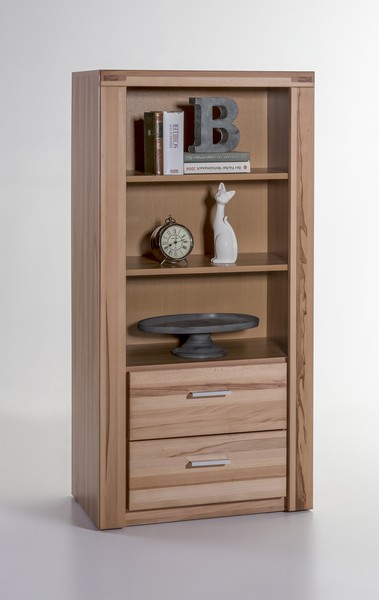 Regal Tabea Schrank In Kernbuche GeöLt Teilmassiv HöHe 140Cm Highboard-image