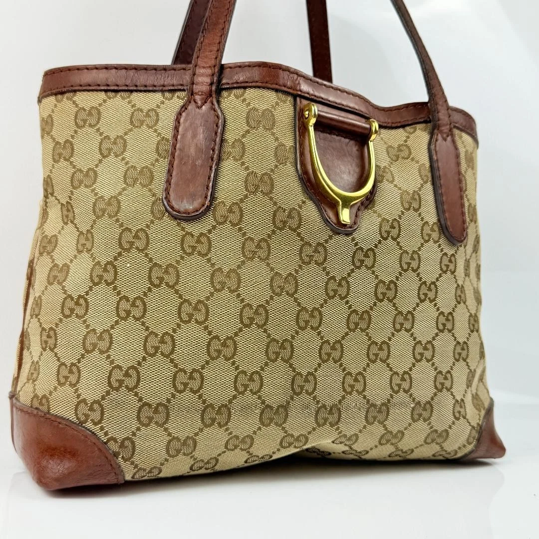 Sac fourre tout Gucci Abbey cuir toile m2_0406