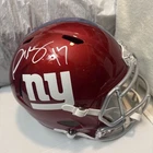 Plaxico Burress Autographed Full Size Replica Giants Flash Helmet (Beckett COA)