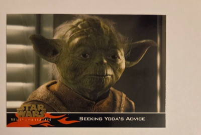 2005 Topps Star Wars Revenge of the Sith #38 Seeking Yoda's Advice