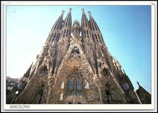 Vtg 1998 Barcelona Sagrada Familia Gaudi Architecture Posted Chrome Post... K030
