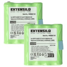 2x Batterie pour MicroTalk 110 PR900 100 PR500 85 300 80 200 115 800mAh 4,8V