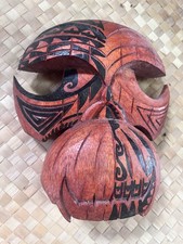 Tiki Mask Māori Tattoo Monkey Skull by Doug Horne And Smokin' Tikis Oceanic