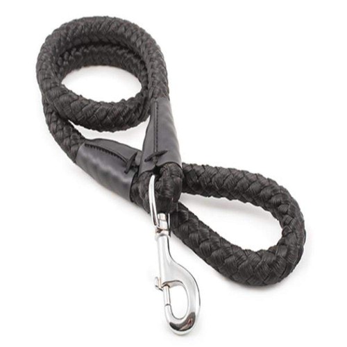 Ancol Nylon Super-Sized Rope Lead Black, 1.07 m Length by Extra Thick 20 mm 
