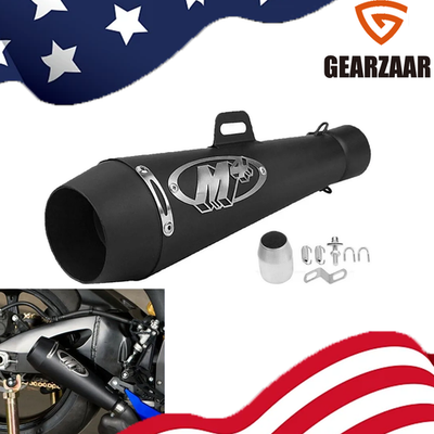 #ad #ad M4 Motorcycle Exhaust Muffler Pipe DB Killer Slip On Exhaust For Suzuki Yamaha $33.99