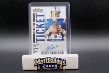 RILEY LEONARD 2025 Panini Select Contenders Rookie Ticket Auto #42 Colts (RC)