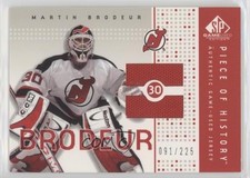 2002-03 SP Game Used Piece of History 91/225 Martin Brodeur #PH-MB HOF 2d8