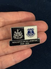 Newcastle United v Everton Official Match Pin Badge 2025/26 Premier League