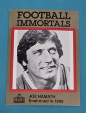 1985-88 Football Immortals #2 Joe Namath New York Jets FOOTBALL Card