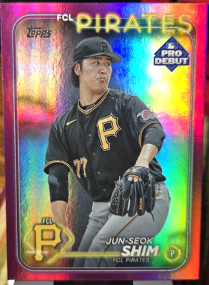 2024 Topps Pro Debut Fuchsia Foil - Jun-Seok Shim #PD-59 SN: 77/199 Free Rtns