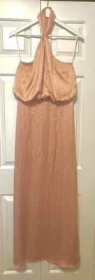 PRETTY LAVISH Pink Halter Sammie Knot Neck Size 8 UK 100% Polyester R1031