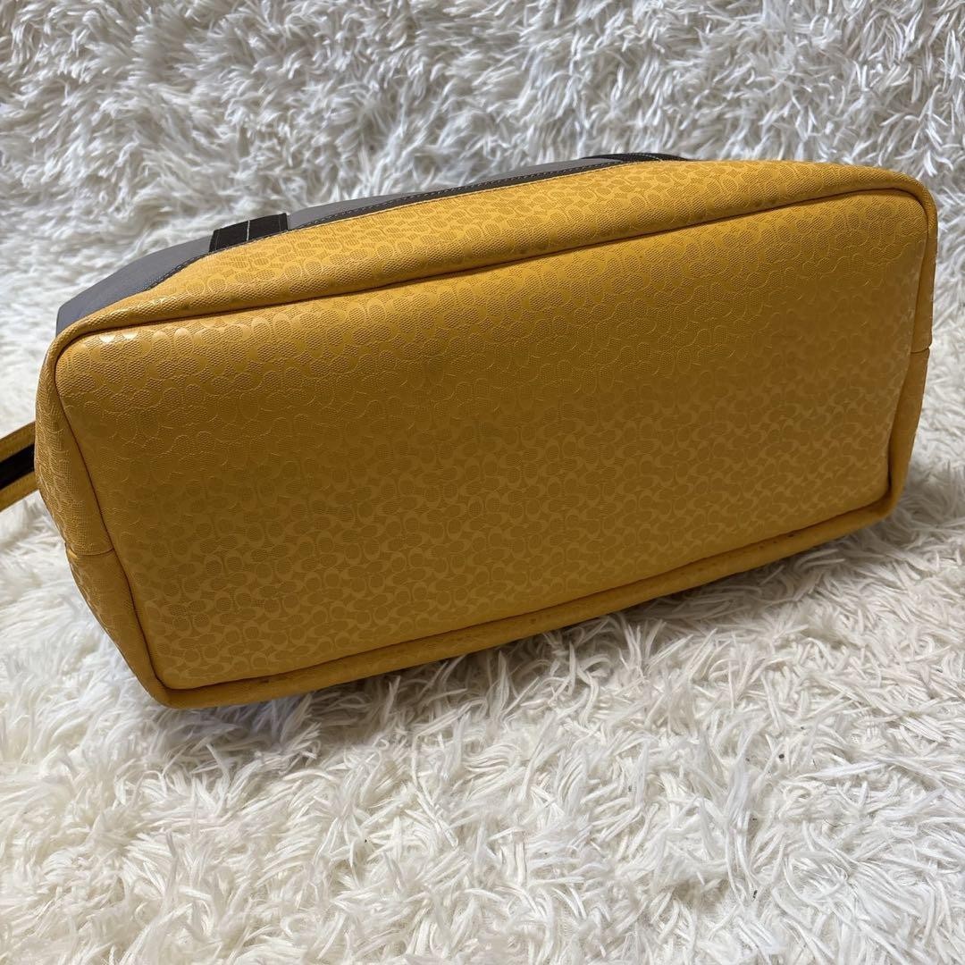 Coach F70832 Weekend Tote Bag Beige Canvas Authentic thumbnail 7