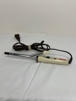 Faberge Fashion Curling Iron FT-3000 Small Barrel Vintage White Electric