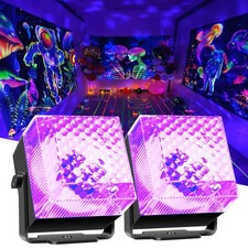 2 in 1 Disco Black Light Glow Party Lights,10W UV Disco Ball Light with Sound...