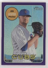 2018 Topps Heritage Hot Box Chrome Purple Refractor Jon Lester #THC-43 2xw